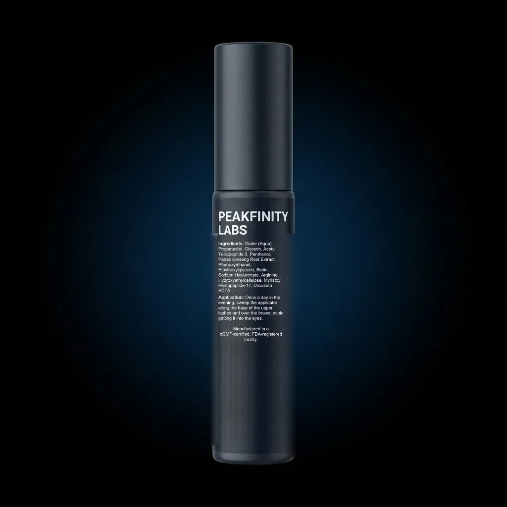 Advanced Eyelash & Brow Enhancing Serum back label