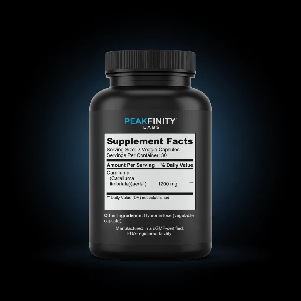 Caralluma back label
