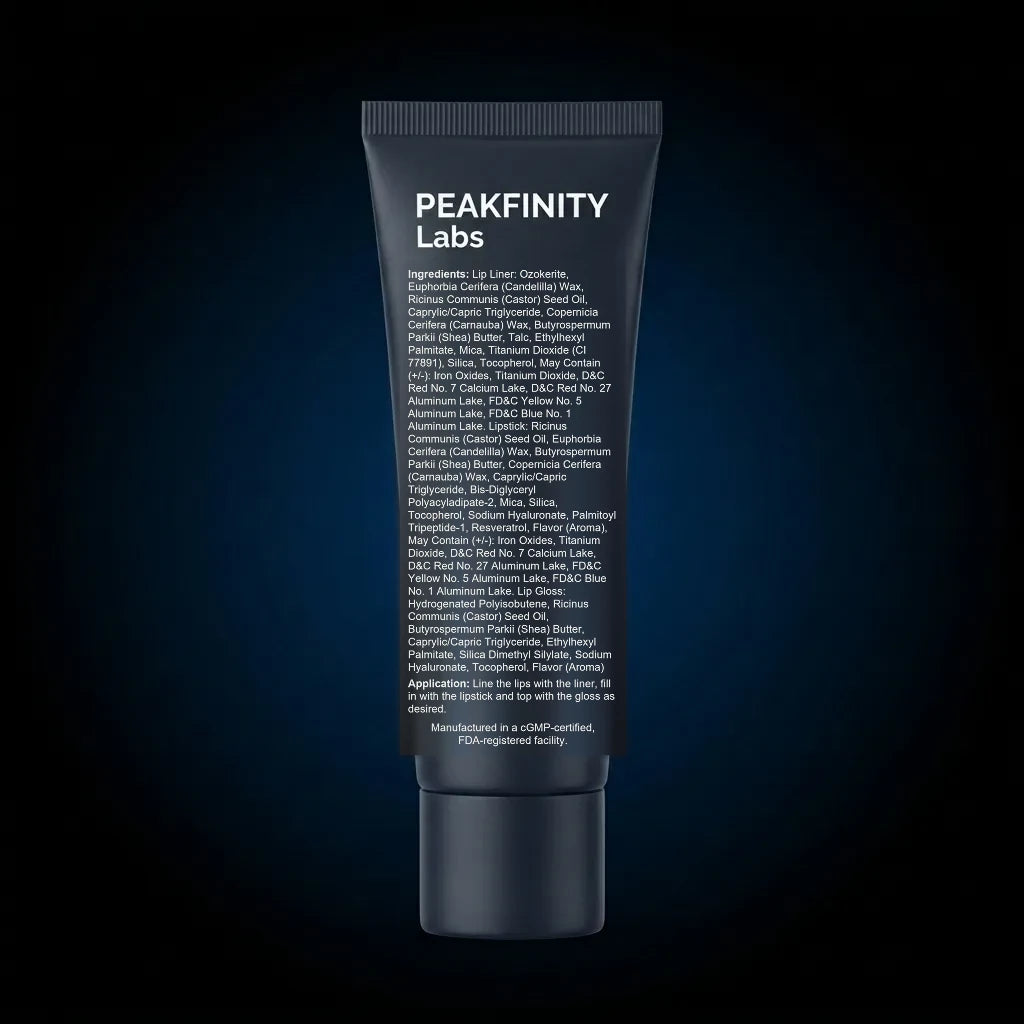 Lip Kit Collection back label