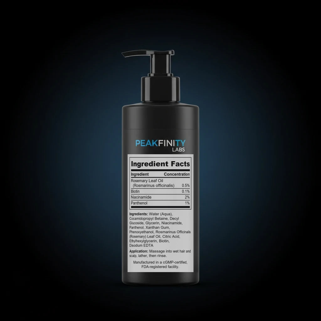 Rosemary & Biotin Thickening Shampoo back label