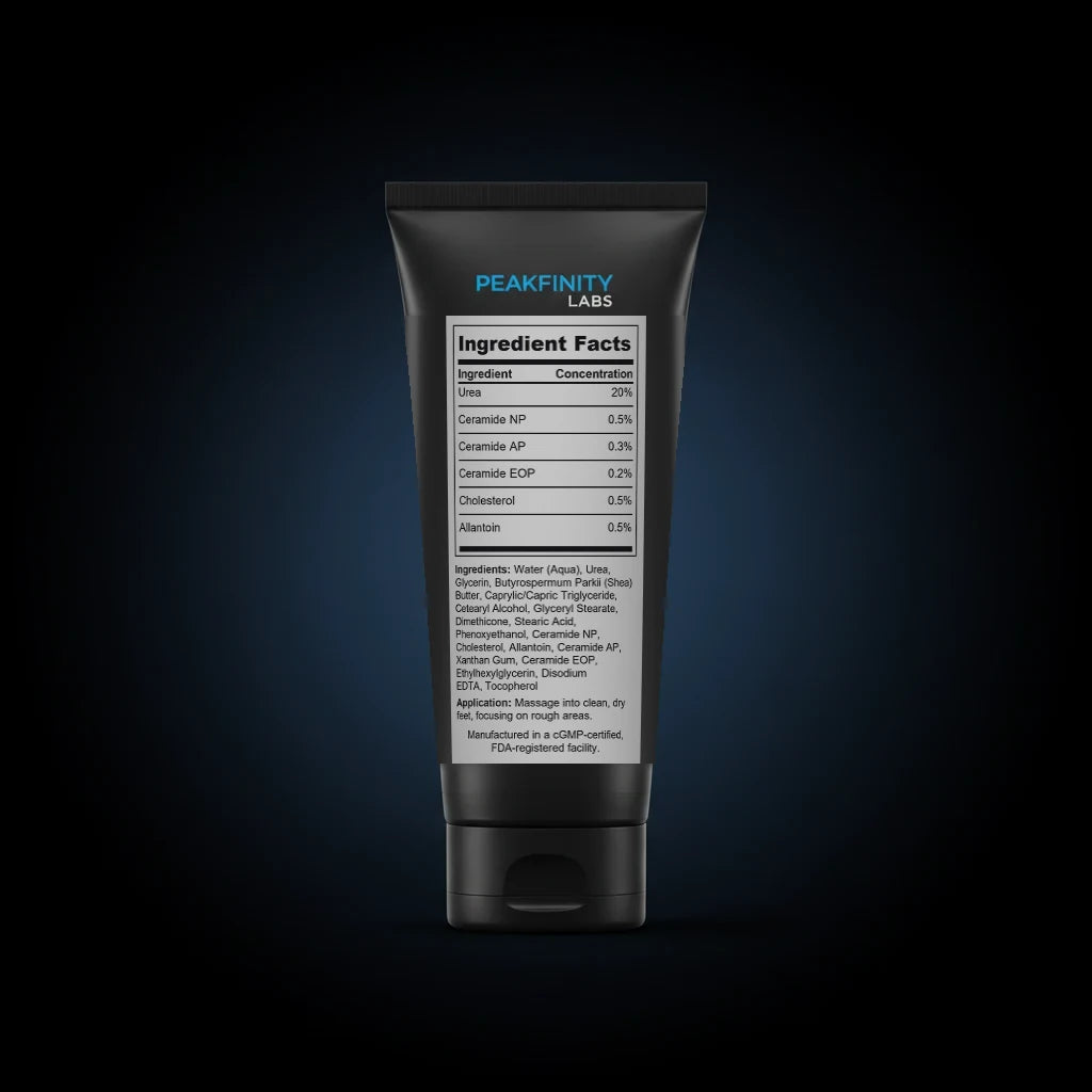 Urea 20% Intensive Foot Cream back label