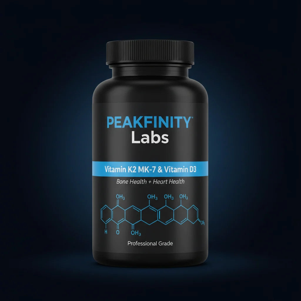 Peakfinity Labs Vitamin K2 MK-7 & Vitamin D3 Tablets