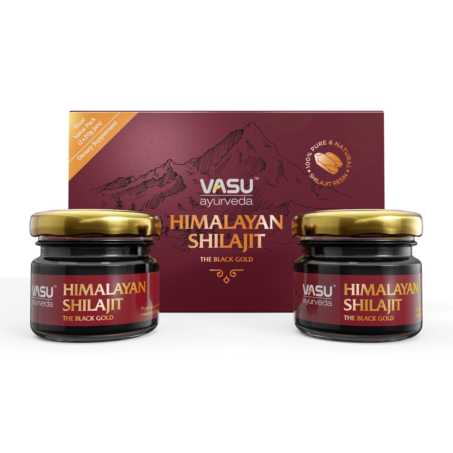 BULK Discount Pack - Vasu Ayurveda Himalayan Shilajit (Save 40%!)