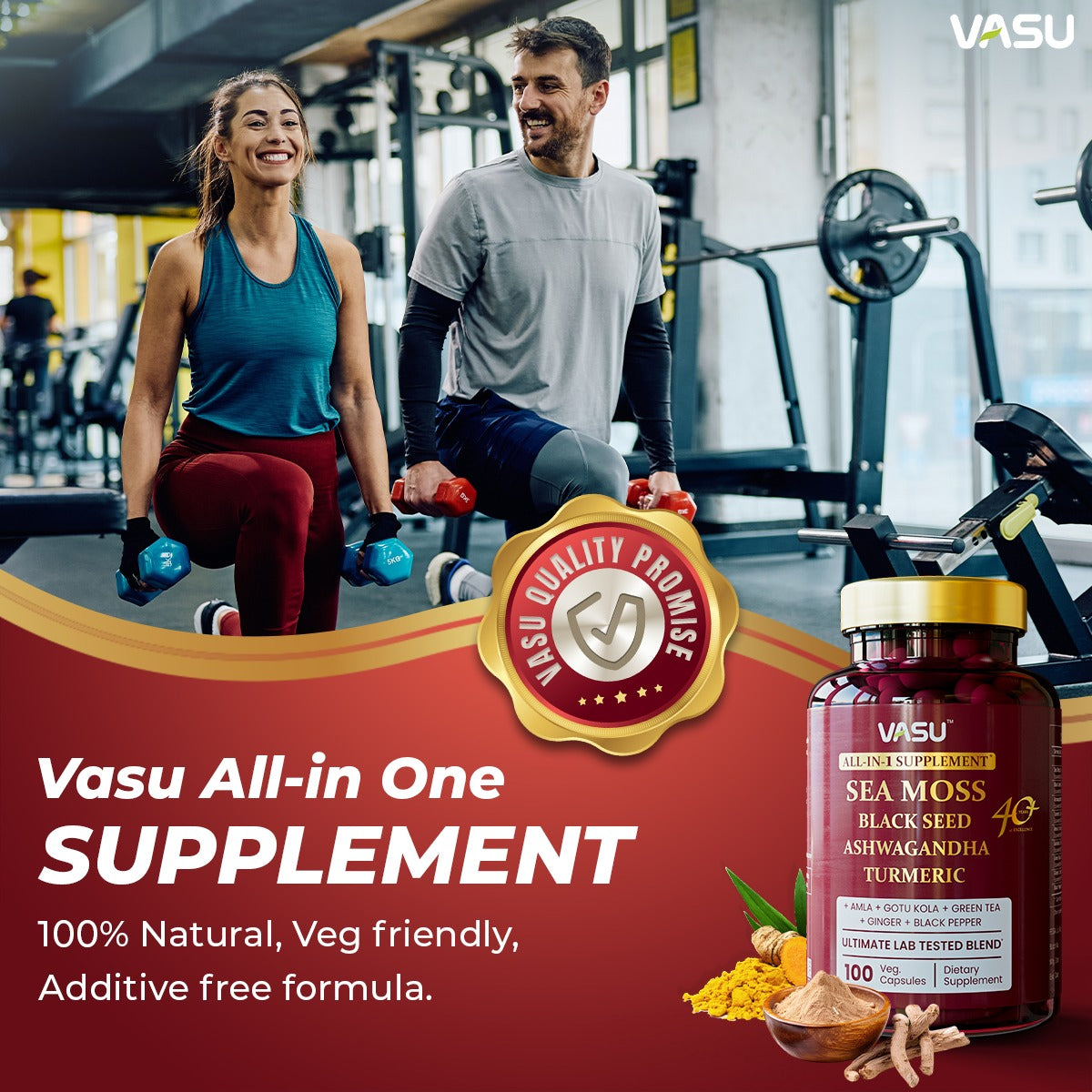 VASU All-In-One Sea Moss Supplement 3 Pack