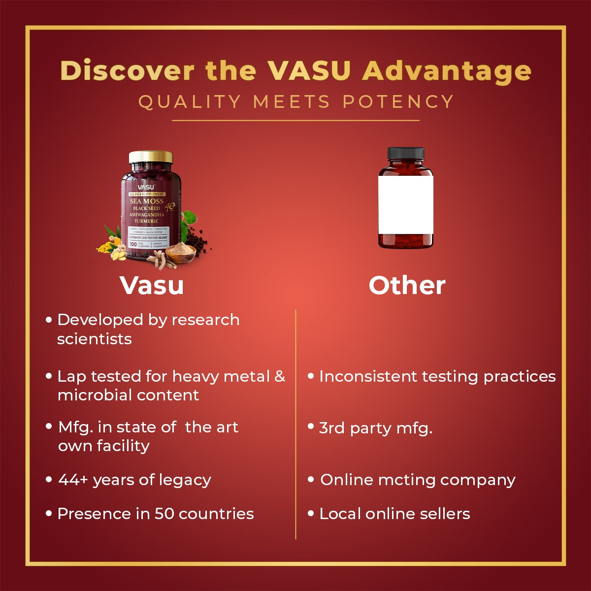 VASU All-In-One Sea Moss Supplement 3 Pack