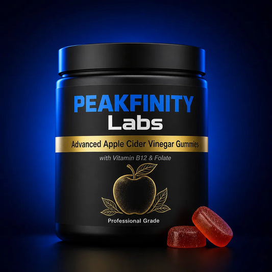 Peakfinity Labs Apple Cider Vinegar Gummies with Vitamin B12 & Folate