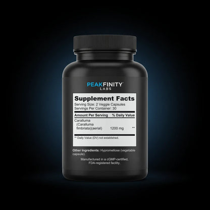 Caralluma back label
