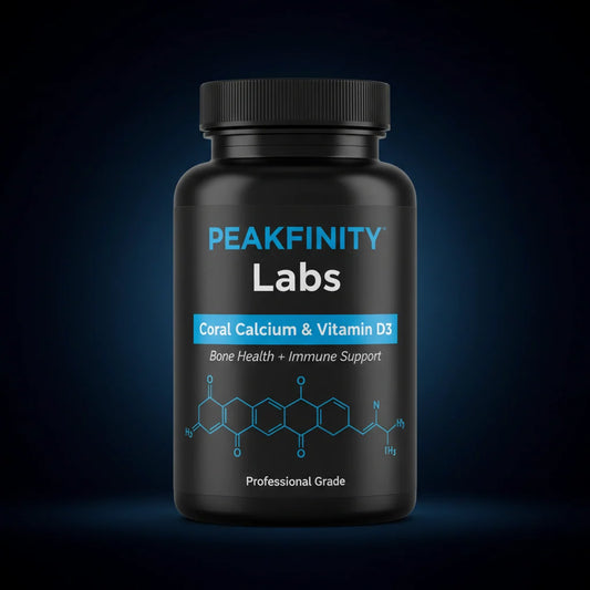 Peakfinity Labs Coral Calcium & Vitamin D3 Tablets