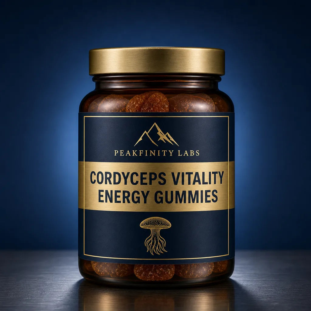 Peakfinity Labs Cordyceps Vitality & Energy Pectin Gummies