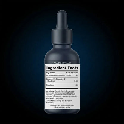 Cyperus Rotundus Smoothing Body Oil back label