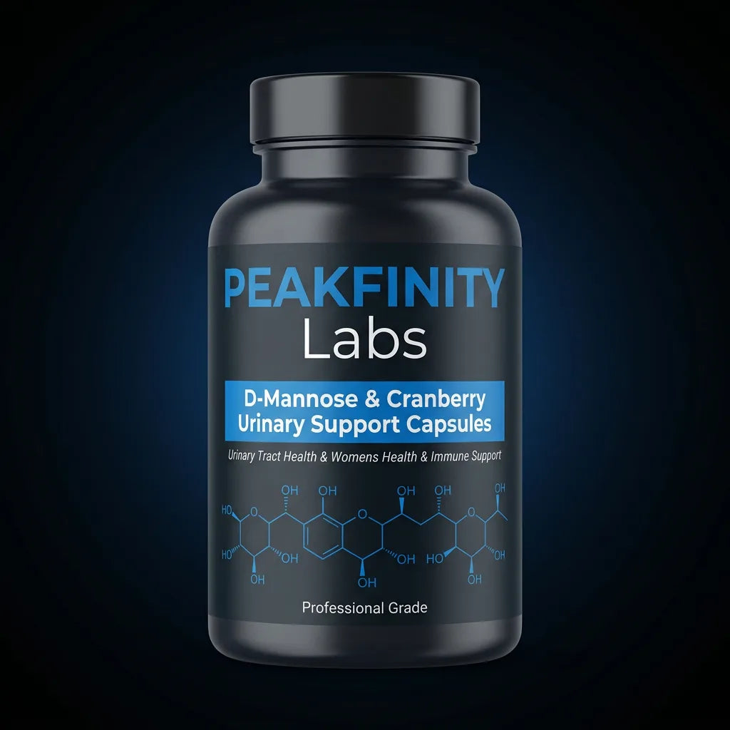 Peakfinity Labs D-Mannose & Cranberry Urinary Support Capsules