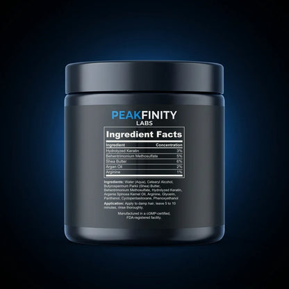 Deep Conditioning Hair Mask with Keratin back label