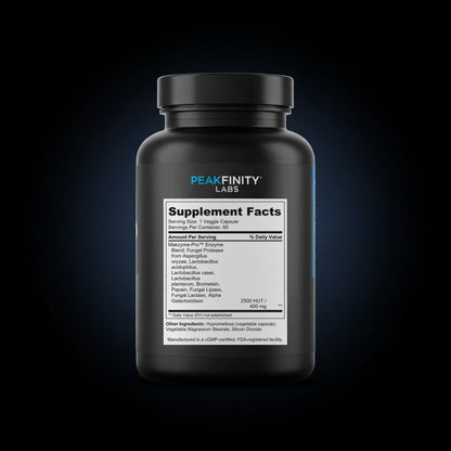 Digestive Enzyme back label