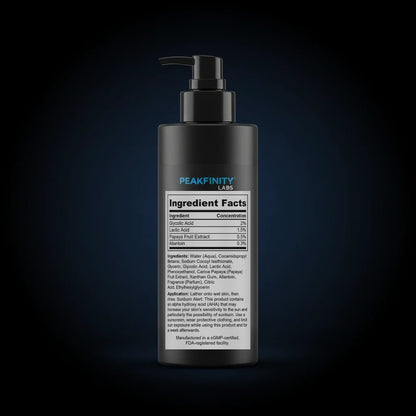 Glycolic Acid Exfoliating Body Wash back label