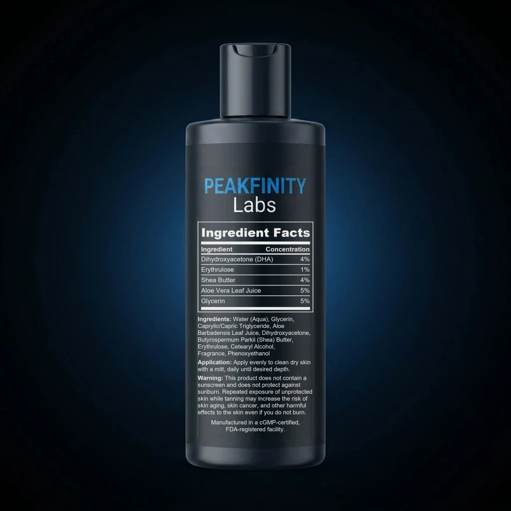 Gradual Self-Tanning Body Lotion back label