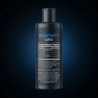 Gradual Self-Tanning Body Lotion back label
