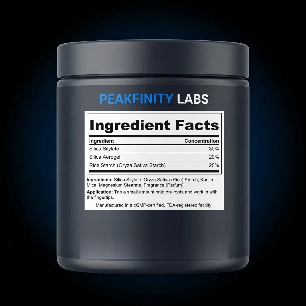 Volumizing Hair Texture Powder back label
