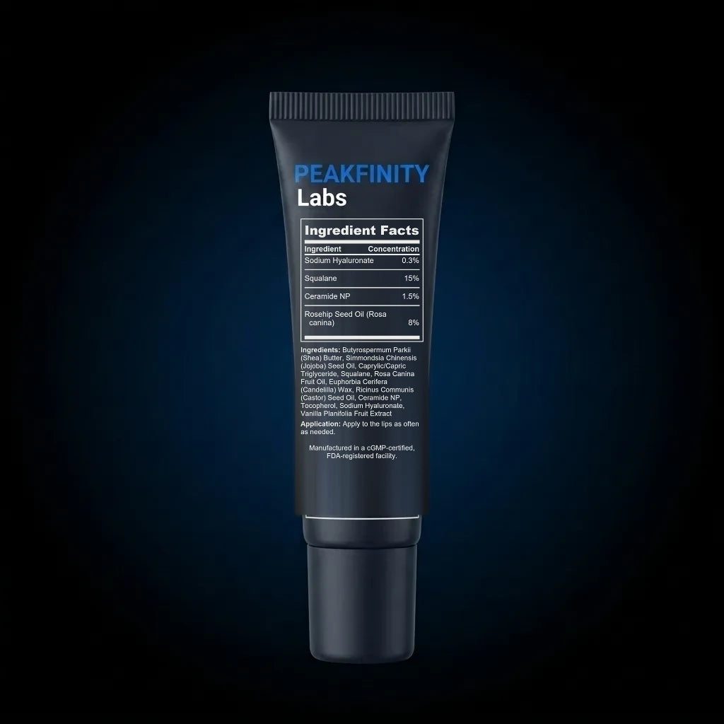 Hydrating Lip Oil Balm back label