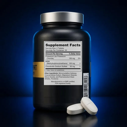 Joint & Bone Support Complex with MSM and Chondroitin back label