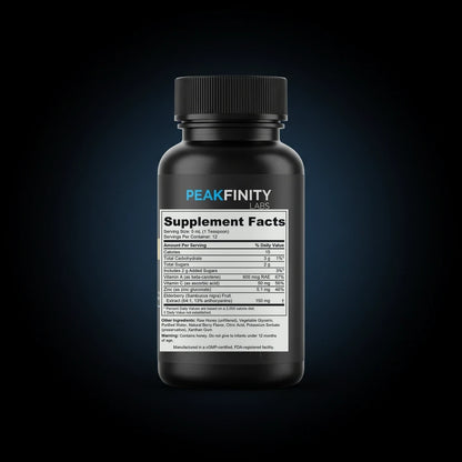 Kids Elderberry Immune Syrup with Honey & Zinc back label