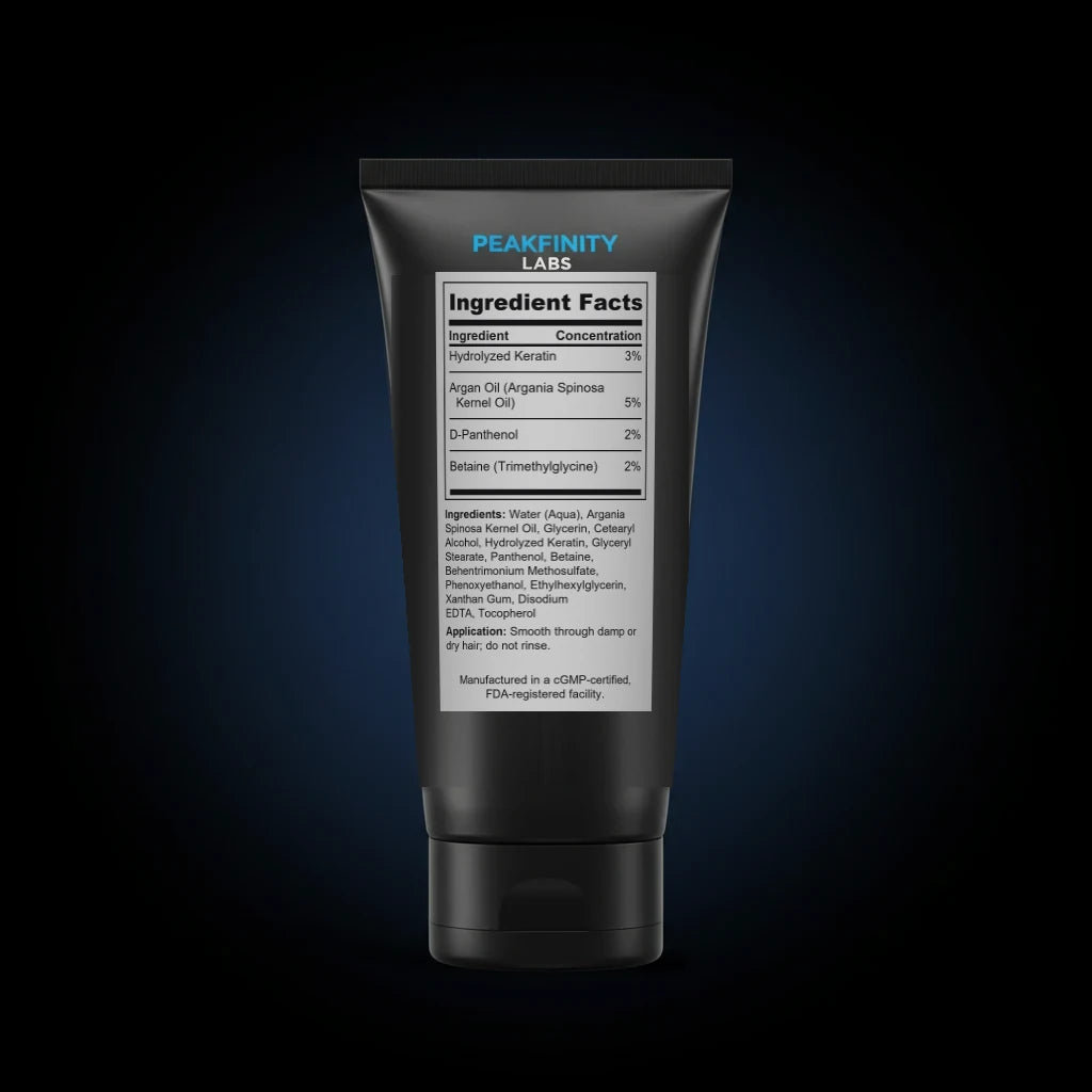 Leave-In Repair Cream with Keratin & Argan back label