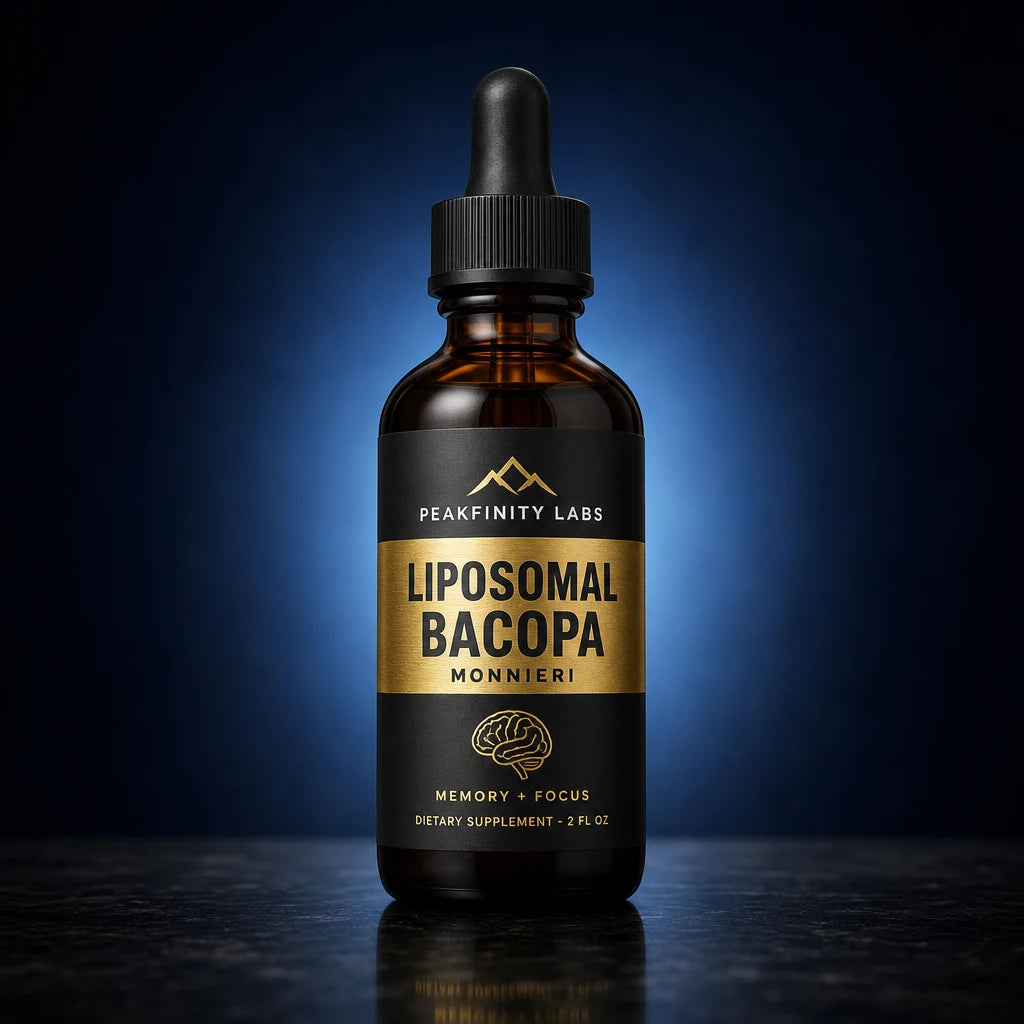 Liposomal Bacopa Monnieri 10:1 Extract Liquid for Memory & Focus