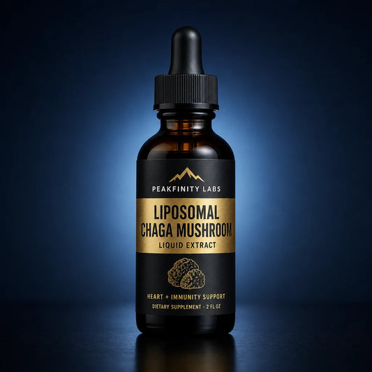 Liposomal Chaga Mushroom 10:1 Extract Liquid for Heart & Immunity