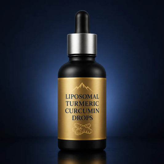 Liposomal Vegan Turmeric Curcumin Drops with Fulvic Acid & Piperine