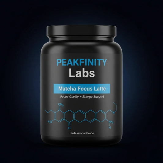 Peakfinity Labs Matcha Focus Latte Powder with L-Theanine & Lion's Mane