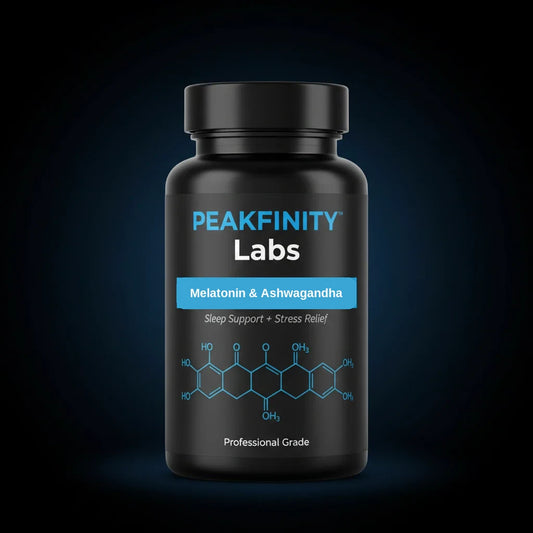 Peakfinity Labs Melatonin, Ashwagandha & Bacopa Sleep Tablets