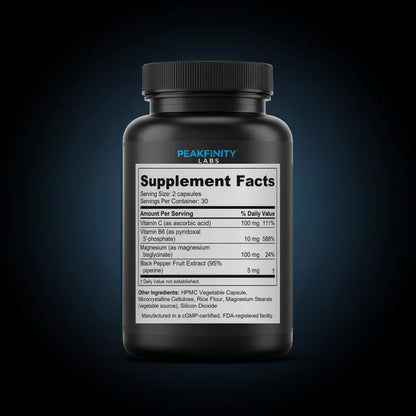 Menopause Sleep & Night Sweat Support Capsules back label