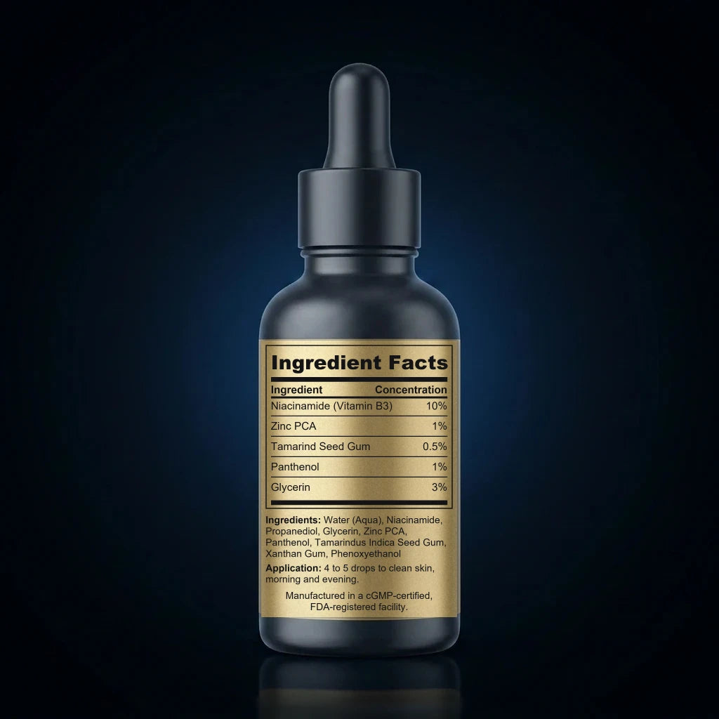 Niacinamide 10% + Zinc Pore Refining Serum back label