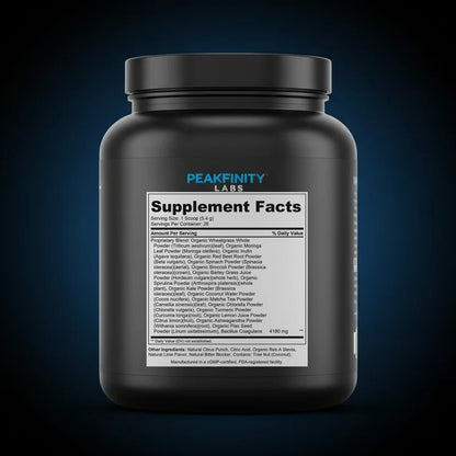 Powder Greens back label