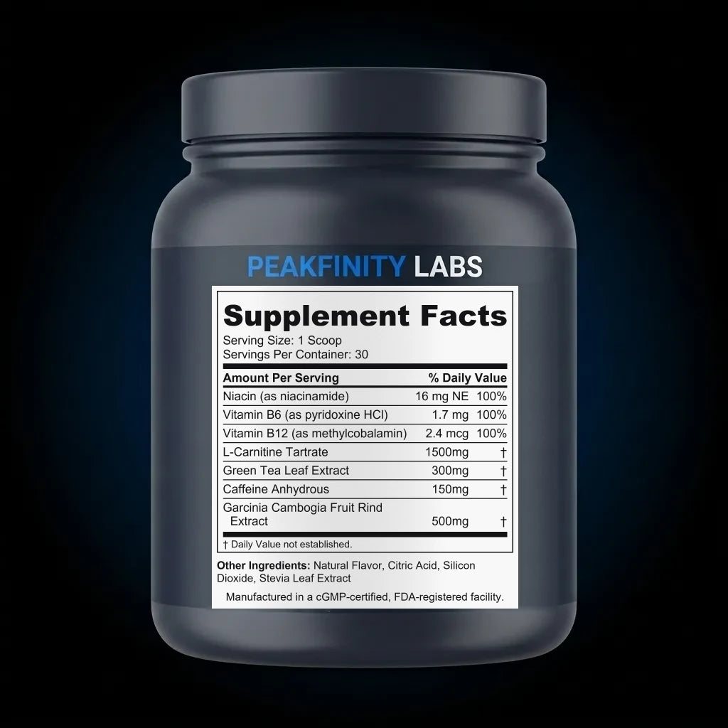 Strawberry Acai Cutting Drink Mix back label