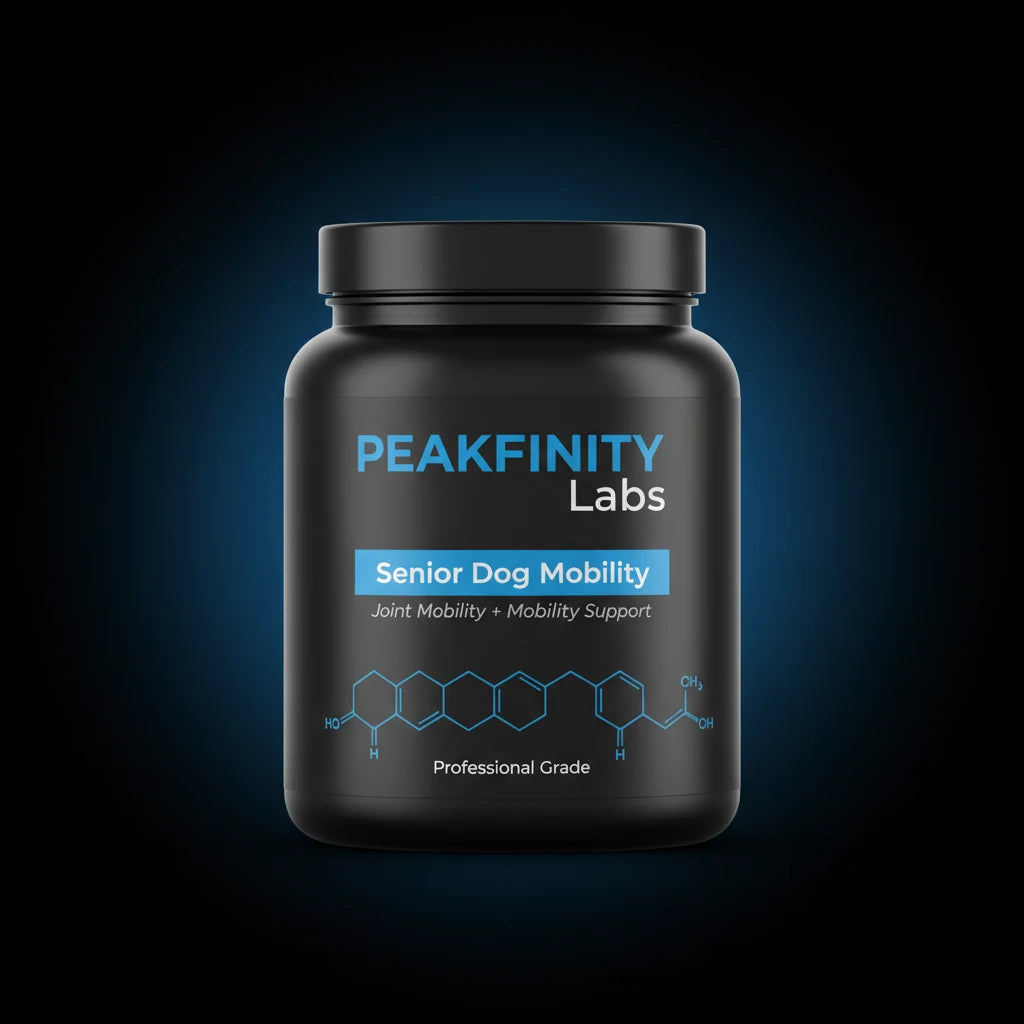 Peakfinity Labs Senior Dog Mobility Soft Chews with Green-Lipped Mussel