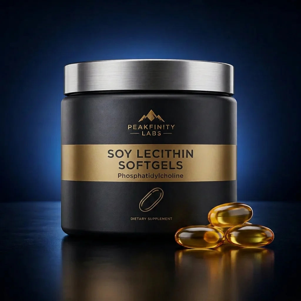 Peakfinity Labs Soy Lecithin Softgels with 300 mg Phosphatidylcholine
