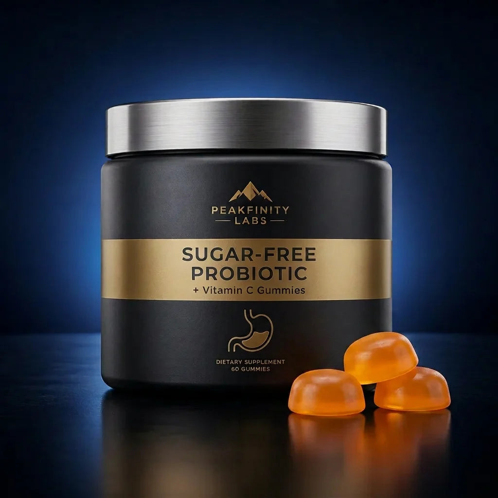 Peakfinity Labs Sugar-Free Probiotic & Vitamin C Gummies - Raspberry Watermelon