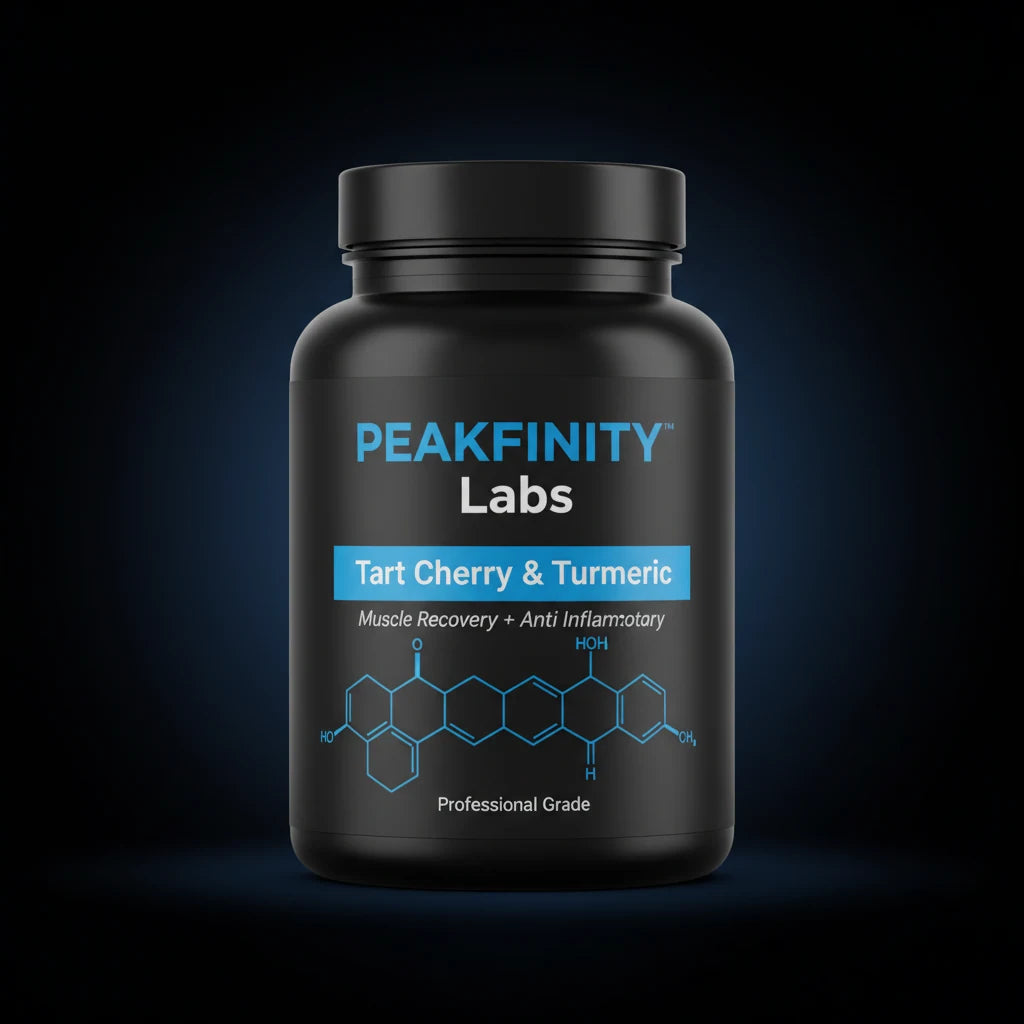 Peakfinity Labs Tart Cherry & Turmeric Recovery Gummies