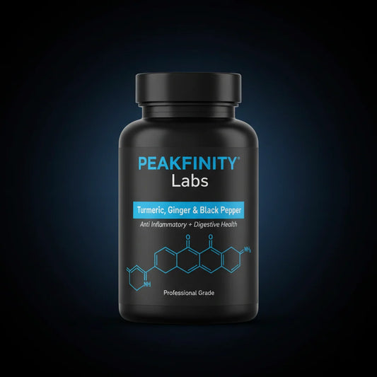 Peakfinity Labs Turmeric, Ginger & Black Pepper Tablets