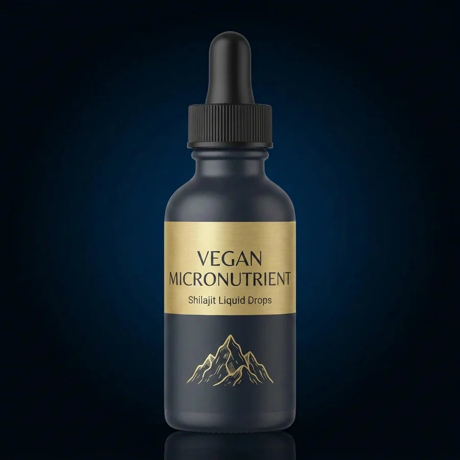 Vegan Micronutrient Liquid Drops with Purified Shilajit & Goji Berry