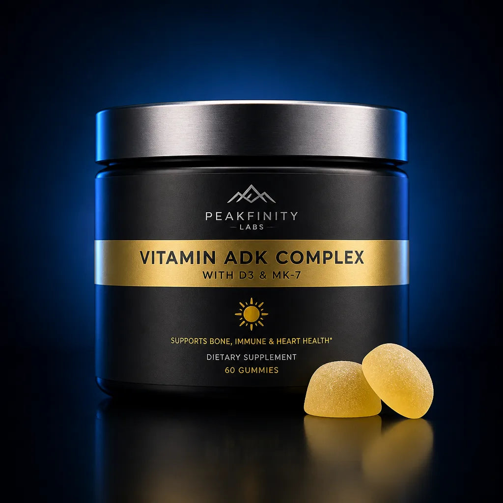 Peakfinity Labs Vitamin ADK Complex Gummies with D3 & MK-7