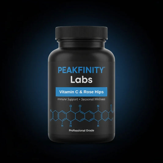 Peakfinity Labs Vitamin C 1000 mg with Rose Hips & Bioflavonoids Tablets