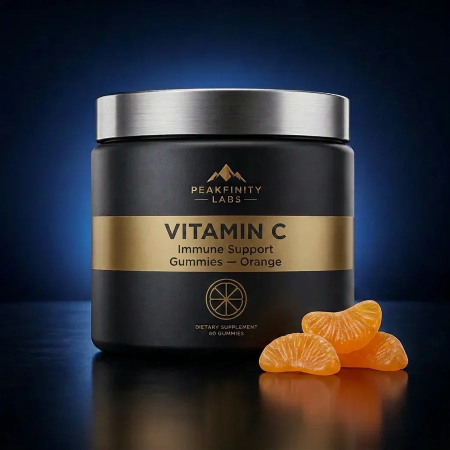 Peakfinity Labs Vitamin C Immune Support Gummies - Natural Orange