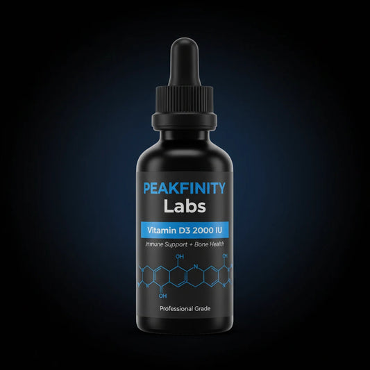 Peakfinity Labs Vitamin D3 2000 IU Liquid Drops - Unflavored