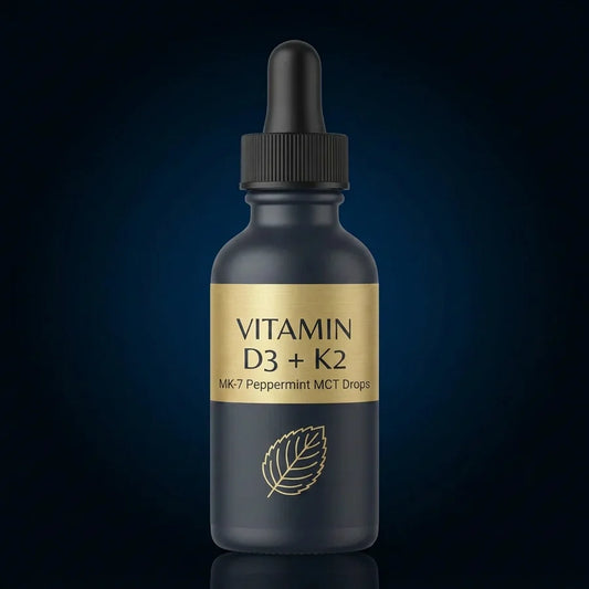 Liposomal Vitamin D3 + K2 (MK-7) Drops in Peppermint MCT Oil