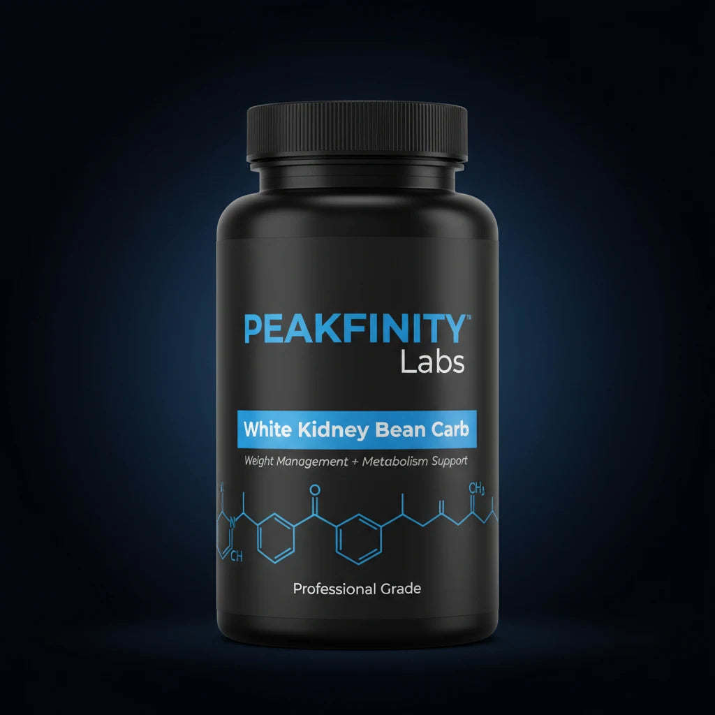 Peakfinity Labs White Kidney Bean Extract 500 mg with Chromium Capsules