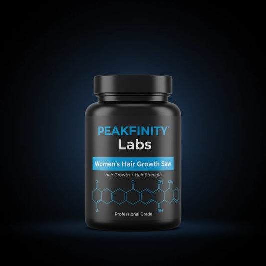 Peakfinity Labs Women's Hair Growth Gummies with Saw Palmetto, Biotin & Iron