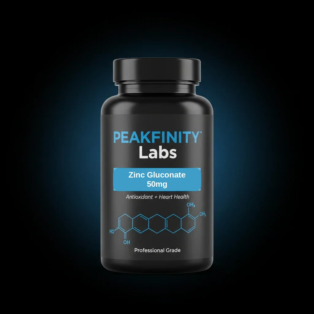 Peakfinity Labs Zinc Gluconate 50 mg Tablets